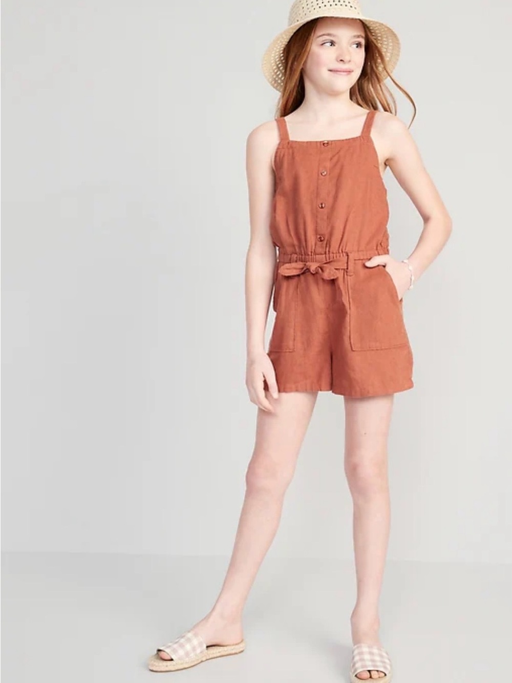 Girls OLD NAVY utility romper X-large(14-16) NWT